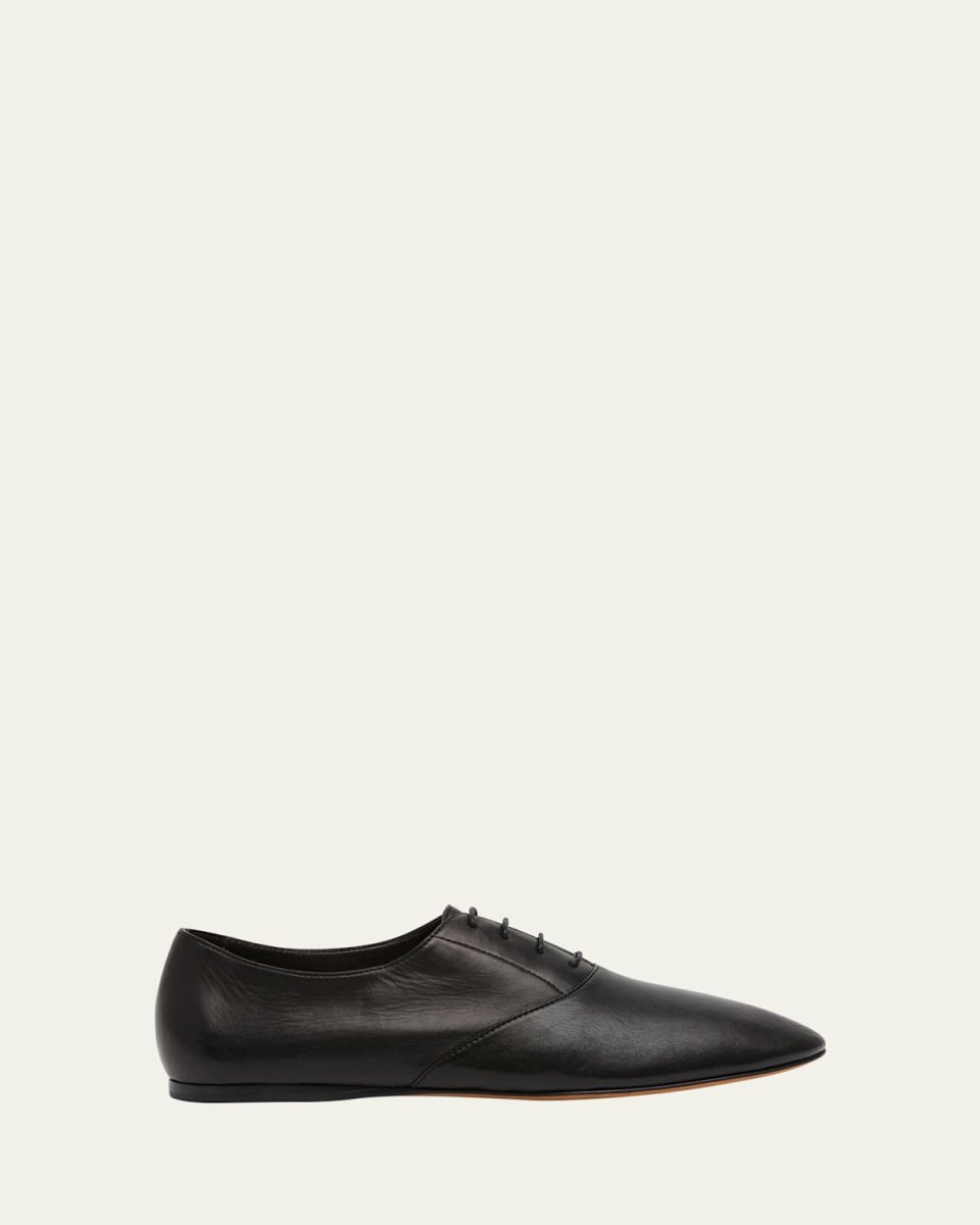 Awar Leather Lace-Up Loafers